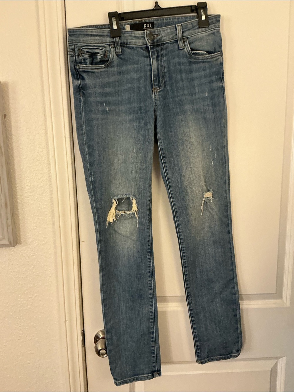 Kut from the Kloth Catherine Boyfriend Jeans Size 2 Blue Stretch Denim